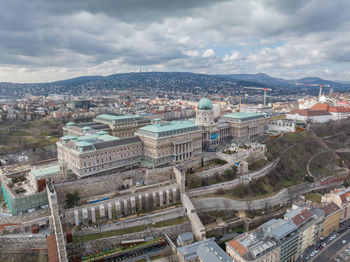 Buda castle in budapest, hungary. palatial venue for the hungarian national gallery displays