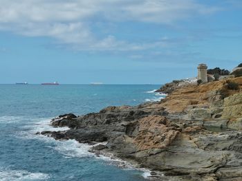 Scenic view of sea against sky