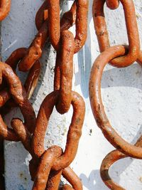 Close-up of rusty metal