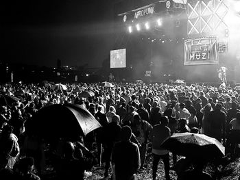 Crowd at music concert