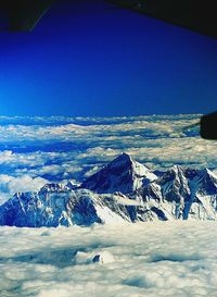 Scenic view of snow covered landscape