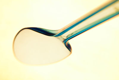Close-up of object over white background