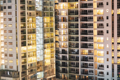 Full frame shot of apartment building