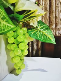 Close-up of fruits on table