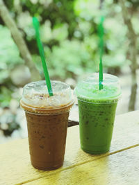 Close-up of drink on table