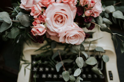 Close-up of rose bouquet