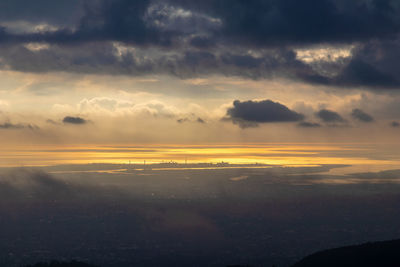 Scenic view of cloudscape during sunset