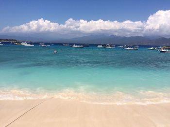 Scenic view of calm sea against sky