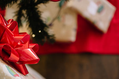 Close-up of christmas decoration