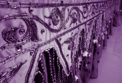 Full frame shot of purple decoration