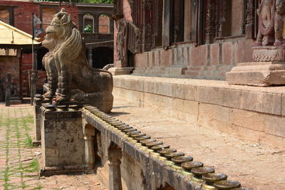 Statue of historic building