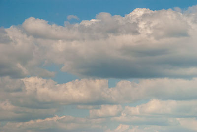 Low angle view of clouds in sky