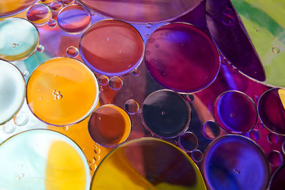 Full frame shot of multi colored marbles