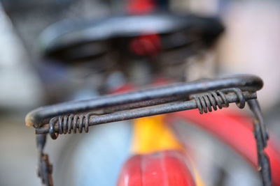 Close-up of bicycle