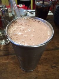 Close-up of drink on table