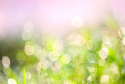 Defocused image of bright sun