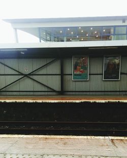 Railroad station platform