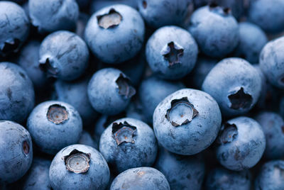 Full frame shot of blueberries