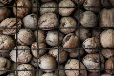 Full frame shot of bread for sale at market