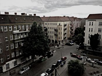 City street with buildings in background