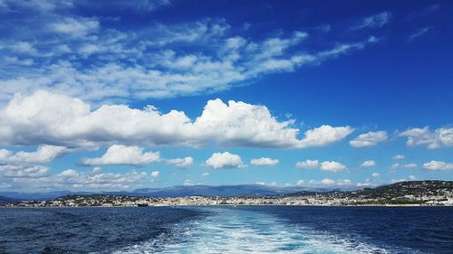 Scenic view of calm sea against sky