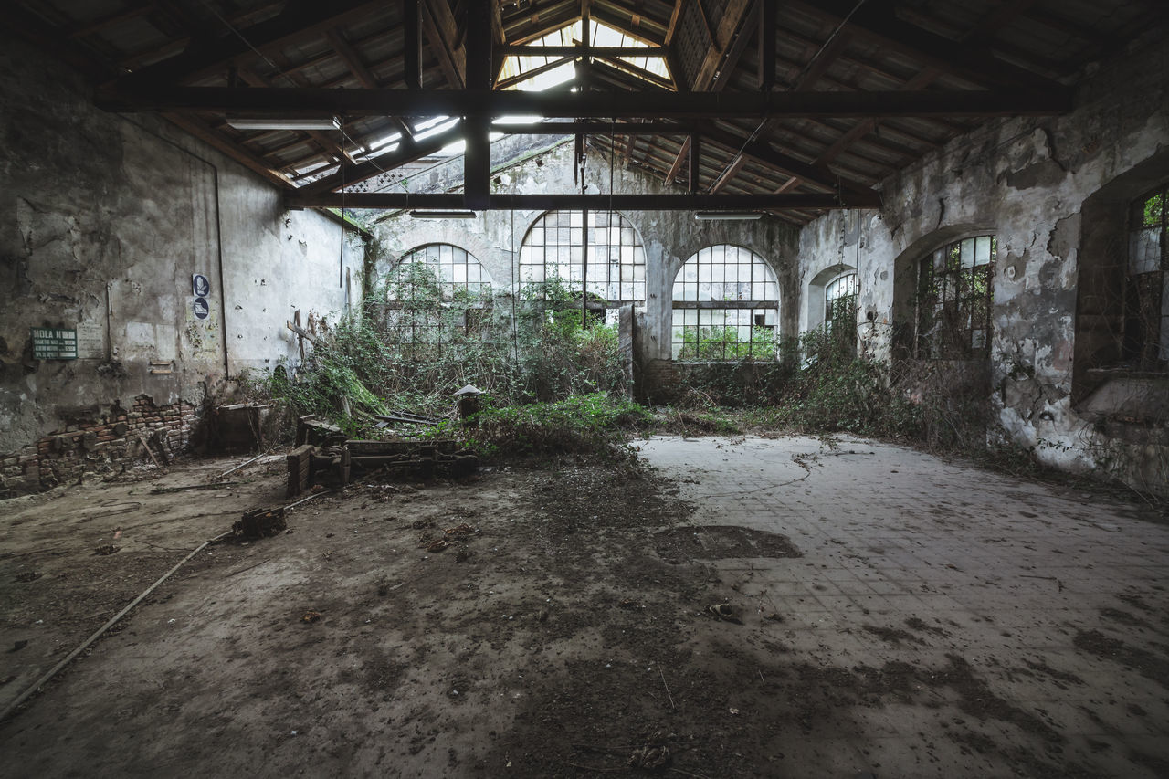 VIEW OF ABANDONED BUILDING