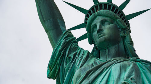 Low angle view of statue