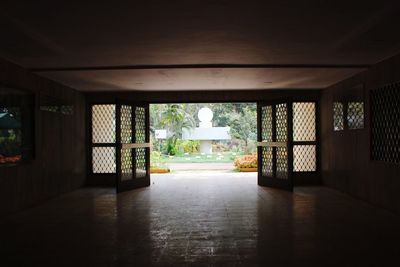 Empty corridor in building