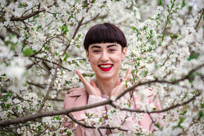 Portrait of a smiling young woman