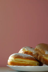Close-up of bread in plate