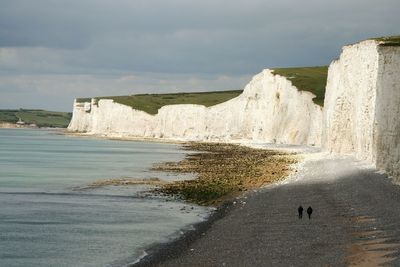 Tourists on the coast