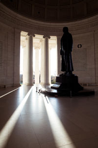 Statue in corridor