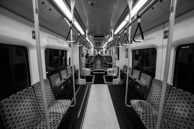 Interior of train