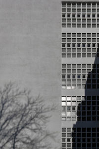 Low angle view of modern building against sky