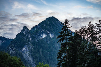 Scenic view of rocky mountains against sky