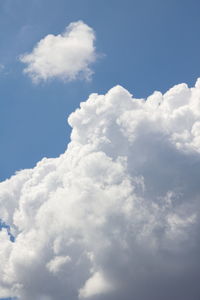 Low angle view of clouds in sky