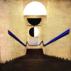 Illuminated lights at night