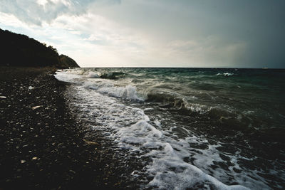 Scenic view of sea against sky