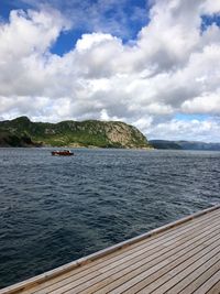 Scenic view of sea against sky