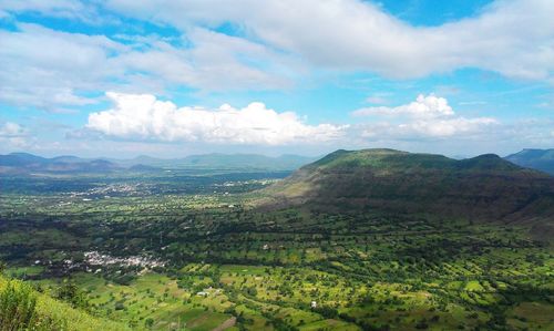 Scenic view of landscape against sky