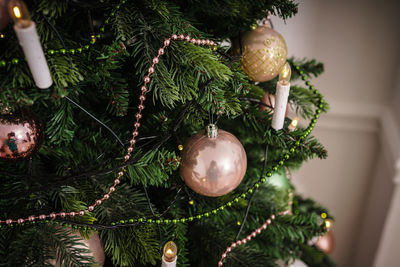 Close-up of christmas decorations