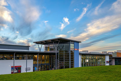 Buildings against sky