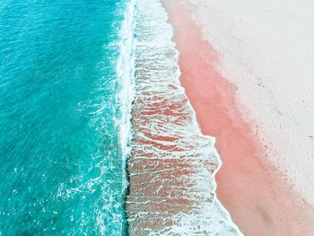 High angle view of beach