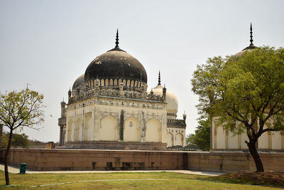 View of cathedral against clear sky