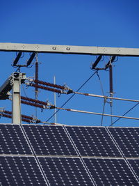 Low angle view of solar panel