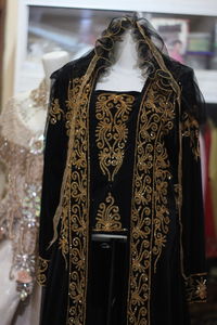 Close-up of mannequin in store