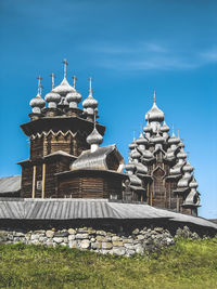 View of church against blue sky