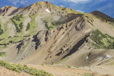 Scenic view of desert against sky