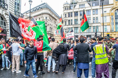 People walking on street