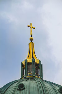 Low angle view of building against sky